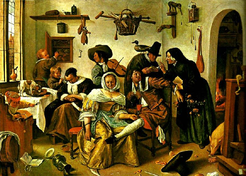 Jan Steen upp-och nedvanda varlden